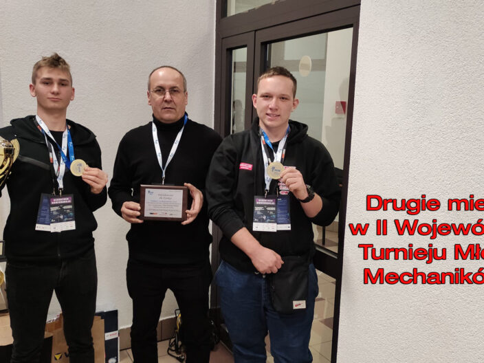 Drugie miejsce w II Wojewódzkim Turnieju Młodych Mechaników VR