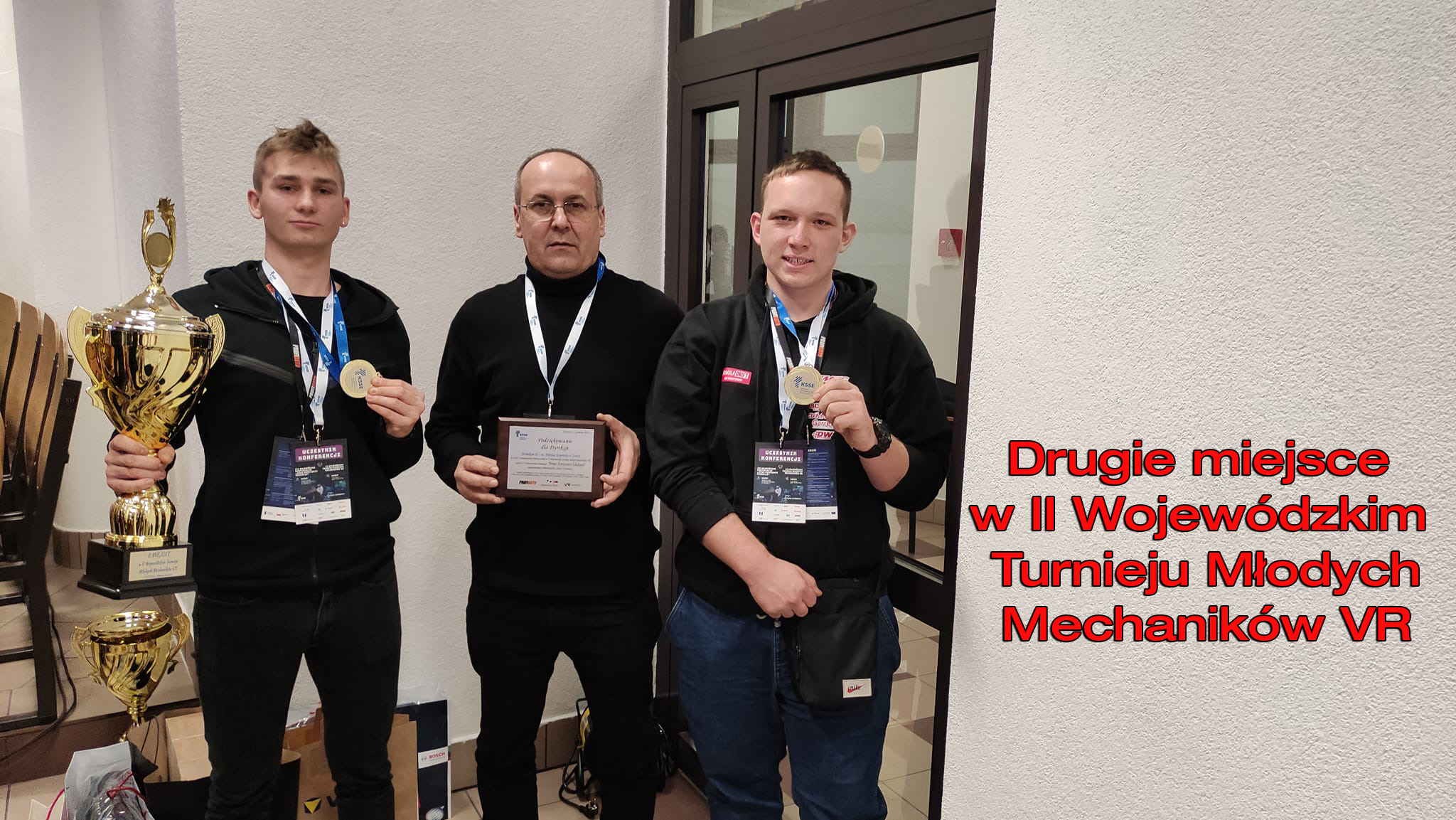 Drugie miejsce w II Wojewódzkim Turnieju Młodych Mechaników VR