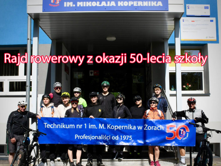 Rajd rowerowy z okazji 50-lecia szkoły