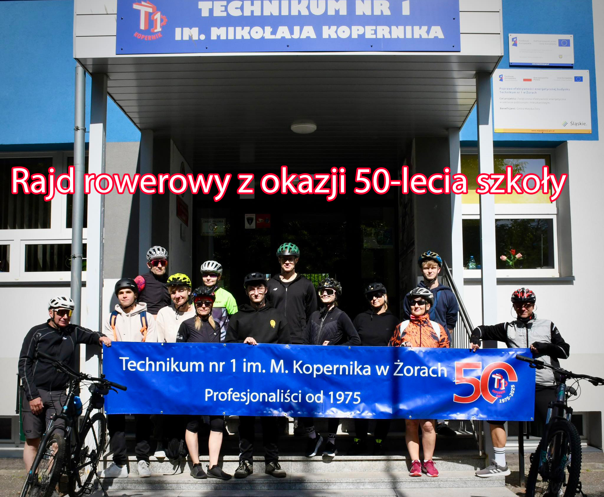 Rajd rowerowy z okazji 50-lecia szkoły