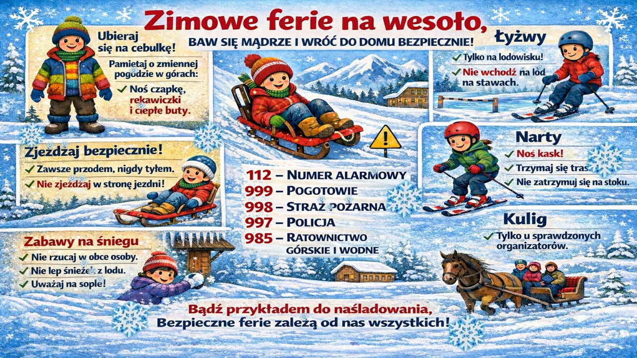 Bezpieczne ferie zimowe
